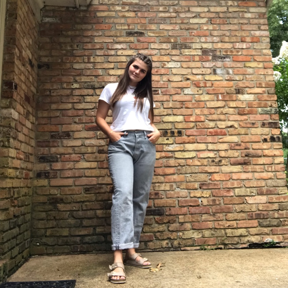 Gray Levi Button fly Jeans